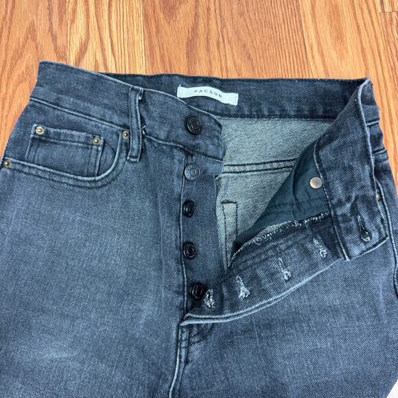 PacSun Ultra High Rise Slim Black Jeans Womens Sz 24 - Picture 8 of 9